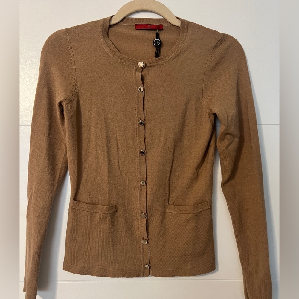 Carolina Herrera Sweater Tan Women Size XS